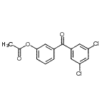 structure of CAS# 890100-34-2, 3-(3,5-Dichlorobenzoyl)phenyl acetate;3-Acetoxy-3',5'-dichlorobenzophenone