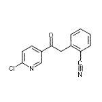 结构式 CAS# 890100-44-4, 2-[2-(6-氯-3-吡啶基)-2-氧代乙基]苯甲腈