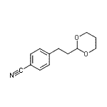 结构式 CAS# 89013-02-5, 4-[2-(1,3-二恶烷-2-基)乙基]苯甲腈