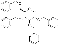 structure of CAS# 89025-46-7, 2,3,4,6-Tetra-O-Benzyl-alpha-D-Glucopyranosyl Fluoride;2,3,4,6-TETRA-O-BENZYL-D-GLUCOPYRANOSYL FLUORIDE,PREDOMINANTLY ALPHA;2,3,4,6-Tetra-O-Benzyl-D-Glucopyranosyl Fluoride,Predominantly Α;2,3,4,6-TETRA-O-BENZYL-ALPHA-SS-GLUCOPYRANOSYL FLUORIDE
