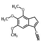 CAS 登录号：890309-52-1， 5,6,7-三甲氧基-1H-茚-3-甲腈