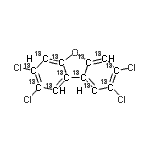 CAS#: 89059-46-1， 2,3,7,8-Tetrachloro(<sup>13</sup>C<sub>12</sub>)dibenzo[b,d]furan