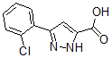 结构式 CAS# 890621-13-3, 3-(2-氯苯基)-1H-吡唑-5-羧酸