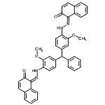 CAS#: 89073-04-1， (1Z,1'Z)-1,1'-{(Phenylmethylene)bis[(2-methoxy-4,1-phenylene)(1Z)-2-hydrazinyl-1-ylidene]}di(2(1H)-naphthalenone)