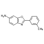 结构式 CAS# 890985-45-2, 2-(3-甲基苯基)-1,3-苯并恶唑-6-胺