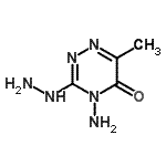 CAS#: 89124-32-3， 4-Amino-3-hydrazino-6-methyl-1,2,4-triazin-5(4H)-one