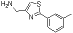 结构式 CAS# 89152-85-2, 1-[2-(3-甲基苯基)-1,3-噻唑-4-基]甲胺