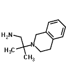 structure of CAS# 891642-99-2, 2-(3,4-Dihydro-2(1H)-isoquinolinyl)-2-methyl-1-propanamine;2-(3,4-dihydro-2(1H)-isoquinolinyl)-2-methyl-1-propanamine