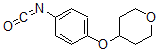 结构式 CAS# 892501-94-9, 四氢-4-(4-异氰酸苯氧基)-2H-吡喃
