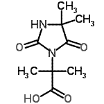 CAS 登录号：89264-65-3， 2-(4,4-二甲基-2,5-二氧代-1-咪唑烷基)-2-甲基丙酸