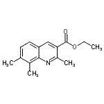 结构式 CAS# 892874-89-4, 乙基2,7,8-三甲基-3-喹啉羧酸酯