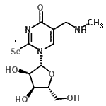 CAS#: 89314-80-7， 1-[(2R,3R,4S,5R)-3,4-dihydroxy-5-(hydroxymethyl)tetrahydrofuran-2-yl]-2-lambda<sup>1</sup>-selanyl-5-(methylaminomethyl)pyrimidin-4-one