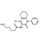 CAS#: 893601-94-0， N-(4-Hydroxy-2-oxo-1-phenyl-1,2,5,6,7,8-hexahydro-3-quinolinyl)hexanamide