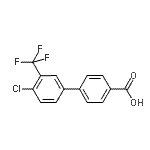 CAS#: 893637-96-2， 4'-Chloro-3'-(trifluoromethyl)-4-biphenylcarboxylic acid