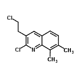 CAS#: 893724-67-9， 2-Chloro-3-(2-chloroethyl)-7,8-dimethylquinoline