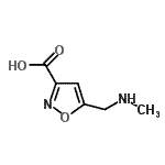CAS#: 893749-64-9， 5-[(Methylamino)methyl]-1,2-oxazole-3-carboxylic acid