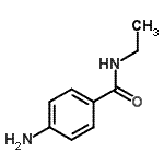 结构式 CAS# 89399-17-7, 4-氨基-N-乙基苯甲酰胺