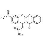 CAS#: 89434-45-7， 2-Hydroxy-3-{1-[4-(methylsulfinyl)phenyl]-3-oxobutyl}-4H-chromen-4-one