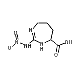 CAS#: 89489-05-4， 2-(Nitroamino)-4,5,6,7-tetrahydro-1H-1,3-diazepine-7-carboxylic acid