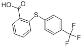 structure of CAS# 895-45-4, 2-[[4-(Trifluoromethyl)Phenyl]Thio] Benzoic Acid;2-[[4-(TRIFLUOROMETHYL)PHENYL]THIO] BENZOIC ACID;2-Carboxy-4-(Trifluoromethyl)Diphenyl Sulfide;2-(4'-TRIFLUOROMETHYLPHENYLTHIO)BENZOIC ACID