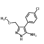 CAS#: 895010-44-3， 4-(4-Chlorophenyl)-3-(methoxymethyl)-1H-pyrazol-5-amine