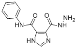 structure of CAS# 89562-40-3, 4-[(Phenylamino)Carbonyl]-1H-Imidazole-5-carboxylic Acid Hydrazide;5-HYDRAZINOCARBONYL-3H-IMIDAZOLE-4-CARBOXYLIC ACID PHENYLAMIDE
