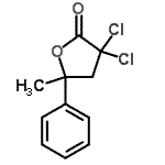 CAS#: 89630-68-2， 3,3-Dichloro-5-methyl-5-phenyldihydro-2(3H)-furanone