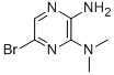 structure of CAS# 89641-34-9, 2-Amino-5-Bromo-3-(Dimethylamino)Pyrazine;2-AMINO-5-BROMO-3-(DIMETHYLAMINO)PYRAZINE