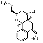 CAS#: 89651-00-3， (6aR,9R,10aR)-7-Methyl-9-[(methylsulfanyl)methyl]-4,6a,7,8,9,10a-hexahydro-6H-indolo[3,4-gh][1,4]benzoxazine