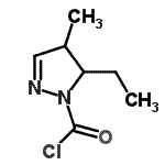 CAS#: 89662-72-6， 5-Ethyl-4-methyl-4,5-dihydro-1H-pyrazole-1-carbonyl chloride