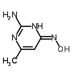 CAS#: 89808-19-5， N<sup>4</sup>-Hydroxy-6-methyl-2,4-pyrimidinediamine