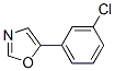 structure of CAS# 89808-76-4, 5-(3-Chlorophenyl)Oxazole;5-(3-Chlorophenyl)-1,3-Oxazole 98%;5-(3-Chlorophenyl)-1,3-Oxazole;5-(3-CHLOROPHENYL)OXAZOLE