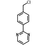 结构式 CAS# 898289-48-0, 2-[4-(氯甲基)苯基]嘧啶