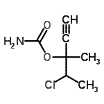 CAS#: 89850-55-5， 4-Chloro-3-methyl-1-pentyn-3-yl carbamate