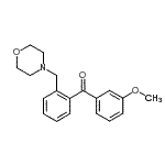 结构式 CAS# 898749-99-0, (3-甲氧基苯基)[2-(4-吗啉基甲基)苯基]甲酮