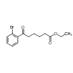 结构式 CAS# 898751-26-3, 乙基6-(2-溴苯基)-6-氧代己酸酯