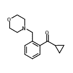 structure of CAS# 898751-29-6, Cyclopropyl[2-(4-morpholinylmethyl)phenyl]methanone;Cyclopropyl 2-(morpholinomethyl)phenyl ketone