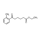 结构式 CAS# 898751-38-7, 乙基6-(2-甲基苯基)-6-氧代己酸酯