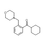 结构式 CAS# 898751-41-2, 环己基[2-(4-吗啉基甲基)苯基]甲酮