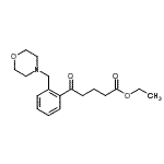结构式 CAS# 898751-49-0, 乙基5-[2-(4-吗啉基甲基)苯基]-5-氧代戊酸酯