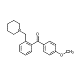 结构式 CAS# 898751-80-9, (4-甲氧基苯基)[2-(1-哌啶基甲基)苯基]甲酮