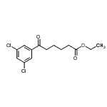 结构式 CAS# 898751-90-1, 乙基6-(3,5-二氯苯基)-6-氧代己酸酯