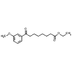structure of CAS# 898752-05-1, Ethyl 8-(3-methoxyphenyl)-8-oxooctanoate;Ethyl 8-(3-methoxyphenyl)-8-oxooctanoate