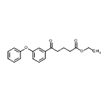 structure of CAS# 898752-67-5, Ethyl 5-oxo-5-(3-phenoxyphenyl)pentanoate;ethyl 5-oxo-5-(3-phenoxyphenyl)valerate