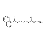 structure of CAS# 898752-79-9, Ethyl 7-(1-naphthyl)-7-oxoheptanoate;ethyl 7-(1-naphthyl)-7-oxoheptanoate