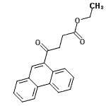 结构式 CAS# 898752-85-7, 乙基4-氧代-4-(9-菲基)丁酸酯