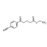 structure of CAS# 898753-50-9, Ethyl 5-(4-cyanophenyl)-5-oxopentanoate;Ethyl-5-(4-cyanophenyl)-5-oxovalerate