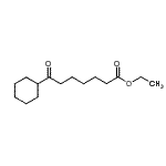 structure of CAS# 898753-77-0, Ethyl 7-cyclohexyl-7-oxoheptanoate;ethyl 7-cyclohexyl-7-oxoheptanoate
