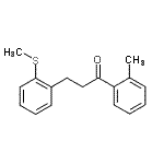 结构式 CAS# 898754-19-3, 1-(2-甲基苯基)-3-[2-(甲硫基)苯基]-1-丙酮