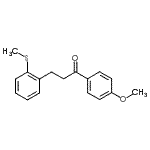 结构式 CAS# 898754-29-5, 1-(4-甲氧基苯基)-3-[2-(甲硫基)苯基]-1-丙酮